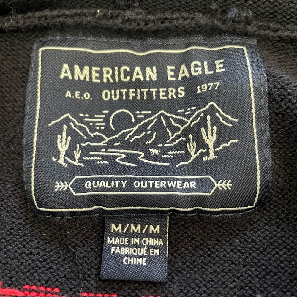 American Eagle Medium Hoodie Aztec Southwest Boho - Picture 7 of 9